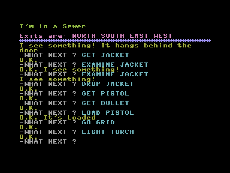 Waxworks Commodore 16 & Plus/4 Screenshot: I suspect a pistol will come in use later...
