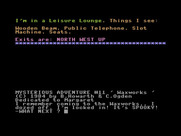 Waxworks for Commodore 16 & Plus/4 - Starting screen.