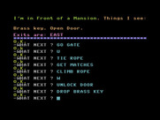 Ten Little Indians for Commodore 16 & Plus/4 - In front of a mansion.
