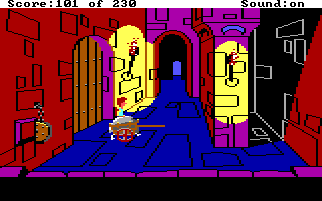 Black Cauldron, The IBM PC/Compatibles Screenshot: I'm in, time to explore...
