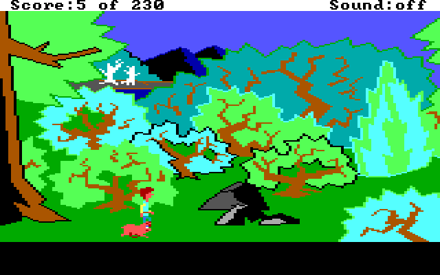 Black Cauldron, The IBM PC/Compatibles Screenshot: Found a briar patch...