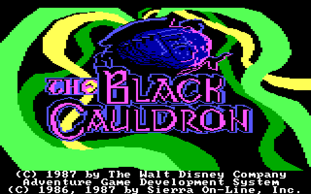 Black Cauldron, The IBM PC/Compatibles Screenshot: Title screen.
