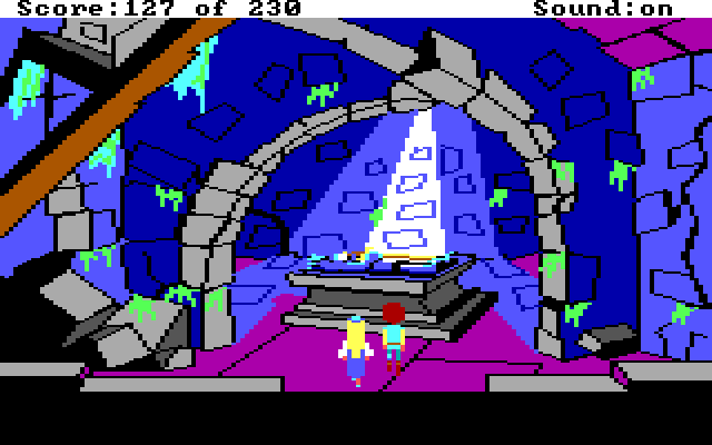 Black Cauldron, The IBM PC/Compatibles Screenshot: Entering a burial chamber...