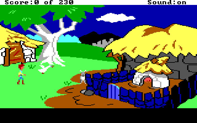 Black Cauldron, The IBM PC/Compatibles Screenshot: Time to feed Hen Wen!