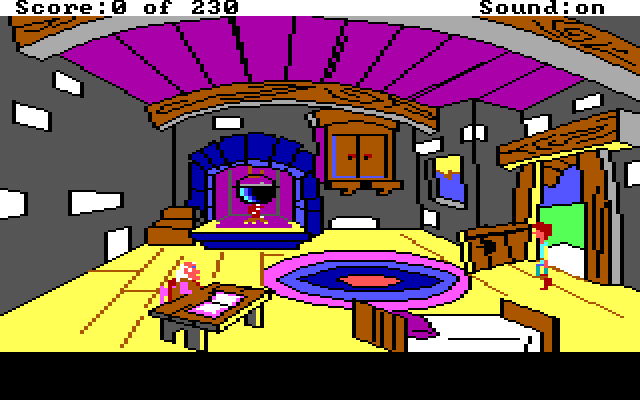 Black Cauldron, The IBM PC/Compatibles Screenshot: Inside that little house.
