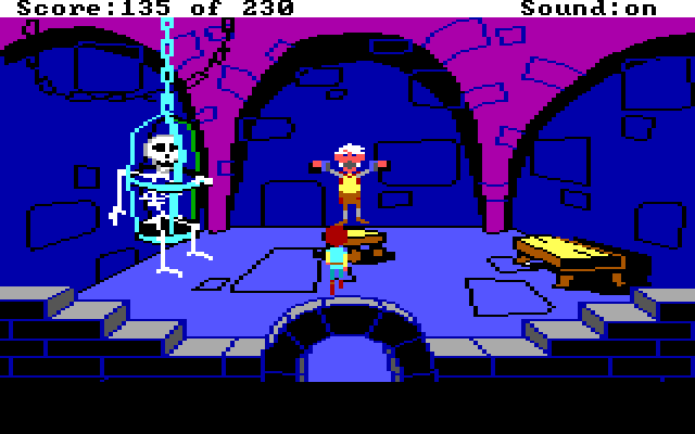 Black Cauldron, The IBM PC/Compatibles Screenshot: This guy has been captured and I need to set him free!