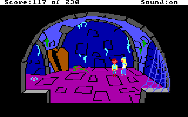 Black Cauldron, The IBM PC/Compatibles Screenshot: In a dungeon...