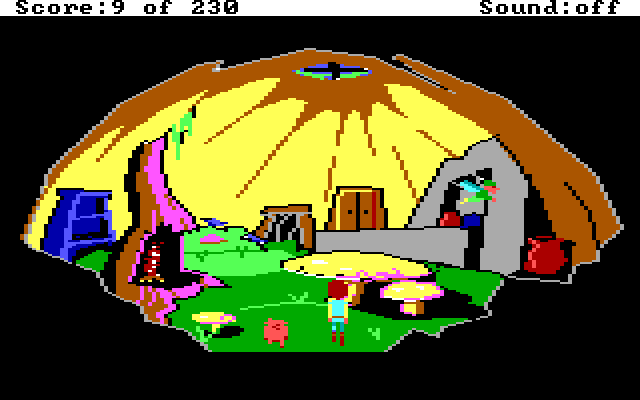 Black Cauldron, The IBM PC/Compatibles Screenshot: Welcome to Gwystyl's home...