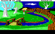 Black Cauldron, The for IBM PC/Compatibles - The bridge leaving home...
