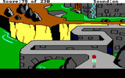 Black Cauldron, The for IBM PC/Compatibles - Don't fall off of this narrow walkway...