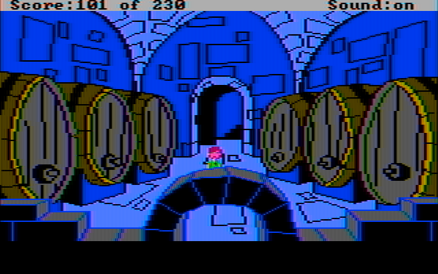 Black Cauldron, The IBM PC/Compatibles Screenshot: Looks like I found the wine cellar...