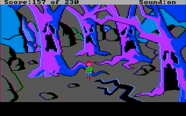 Black Cauldron, The IBM PC/Compatibles Screenshot: A spooky forest again!