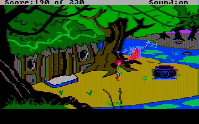 Black Cauldron, The IBM PC/Compatibles Screenshot: The black cauldron is being stolen!