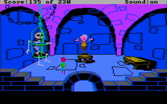 Black Cauldron, The IBM PC/Compatibles Screenshot: I need to free this guy...