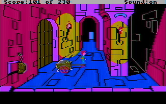 Black Cauldron, The IBM PC/Compatibles Screenshot: In the castle...now to explore!