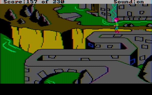 Black Cauldron, The IBM PC/Compatibles Screenshot: Be really careful walking on this path...
