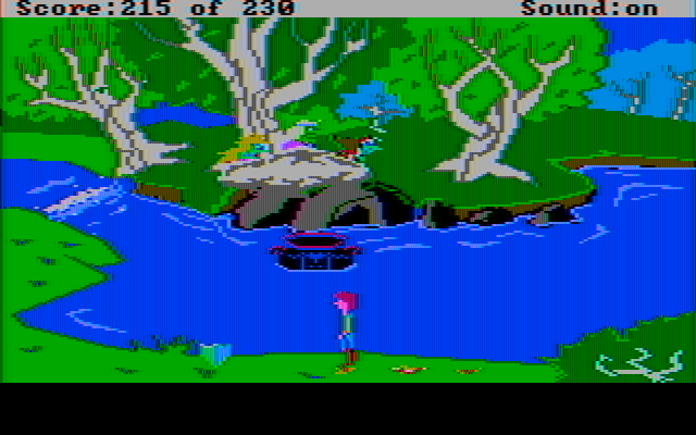 Black Cauldron, The IBM PC/Compatibles Screenshot: The witches make another appearance...