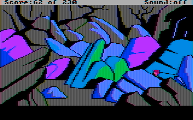 Black Cauldron, The IBM PC/Compatibles Screenshot: Lost in a maze of rocks...