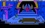 Black Cauldron, The for IBM PC/Compatibles - It's the Horned King on his throne!