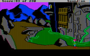 Black Cauldron, The for IBM PC/Compatibles - The bridge is up...can't get in this way, at least not at the moment...