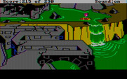 Black Cauldron, The for IBM PC/Compatibles - Escaping on a log...