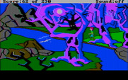 Black Cauldron, The for IBM PC/Compatibles - Wandering through a spooky forest.