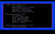 Black Cauldron, The for IBM PC/Compatibles - Credits screen.