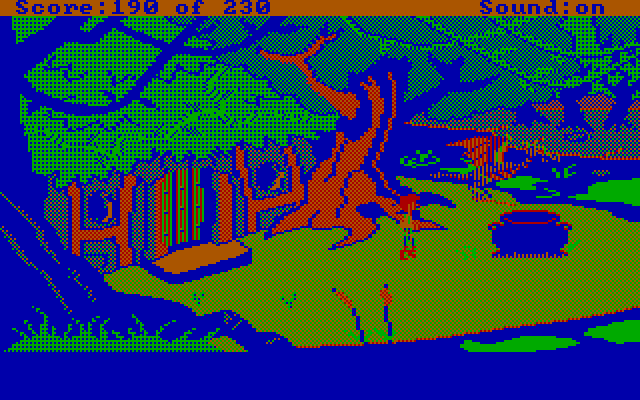 Black Cauldron, The IBM PC/Compatibles Screenshot: The black cauldron is being stolen!