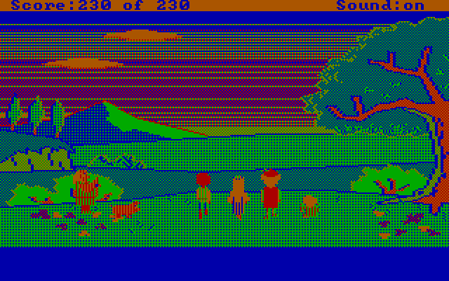 Black Cauldron, The IBM PC/Compatibles Screenshot: Walking into the sunset...