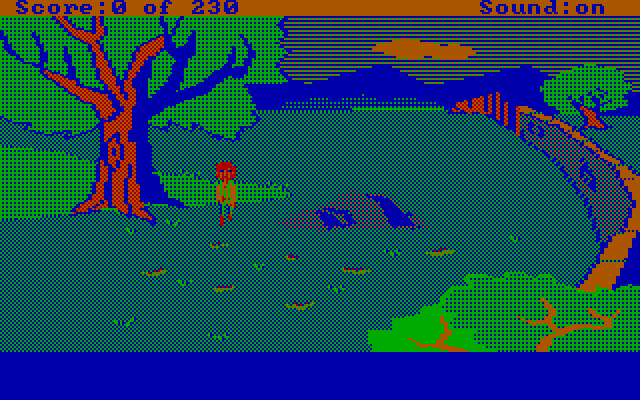 Black Cauldron, The IBM PC/Compatibles Screenshot: Wandering out in the wild...doesn't seem to be much here...