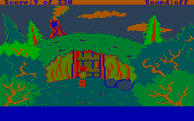 Black Cauldron, The IBM PC/Compatibles Screenshot: The entrance to a hidden home!