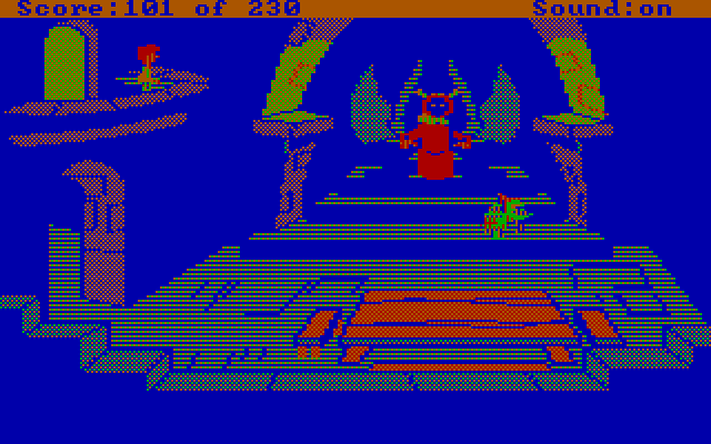 Black Cauldron, The IBM PC/Compatibles Screenshot: It's the Horned King!