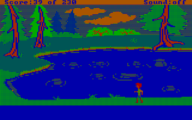 Black Cauldron, The IBM PC/Compatibles Screenshot: Part of a pond here...
