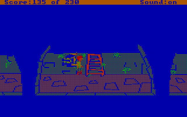 Black Cauldron, The IBM PC/Compatibles Screenshot: Looks like I can escape this way...