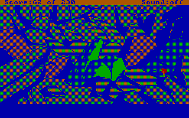 Black Cauldron, The IBM PC/Compatibles Screenshot: Navigating a maze of rocks.