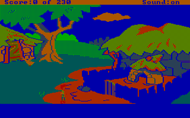 Black Cauldron, The IBM PC/Compatibles Screenshot: Hen Wen lives in this little hut.