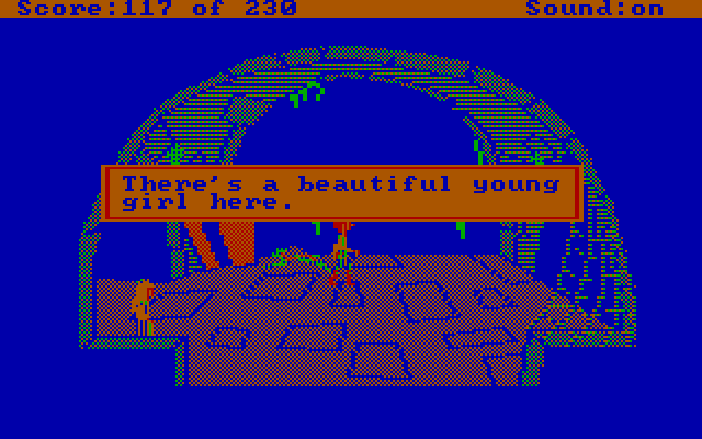 Black Cauldron, The IBM PC/Compatibles Screenshot: I fell into the dungeon, and someone else is here!