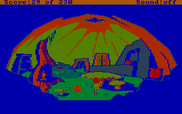 Black Cauldron, The IBM PC/Compatibles Screenshot: Inside the home where Hen Wen will be safe.