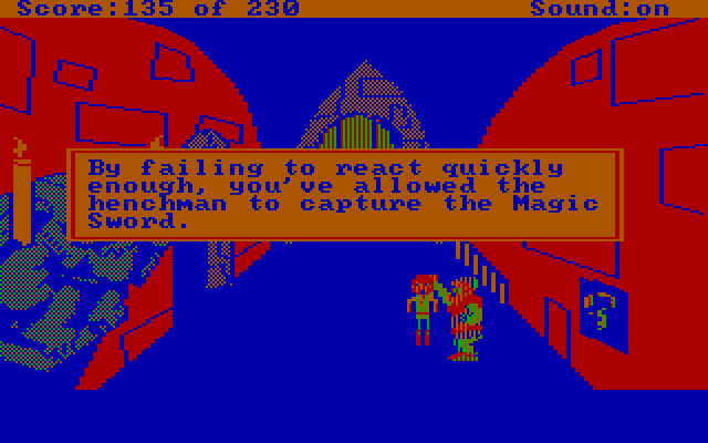 Black Cauldron, The IBM PC/Compatibles Screenshot: I wasn't careful enough!
