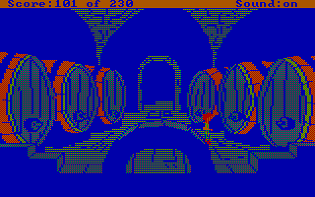 Black Cauldron, The IBM PC/Compatibles Screenshot: Exploring the wine cellar.
