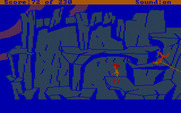Black Cauldron, The for IBM PC/Compatibles - You'll need to climb your way up these cliffs...