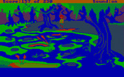 Black Cauldron, The for IBM PC/Compatibles - A swamp! I can cross this?