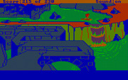 Black Cauldron, The for IBM PC/Compatibles - Escaping the castle on a log.