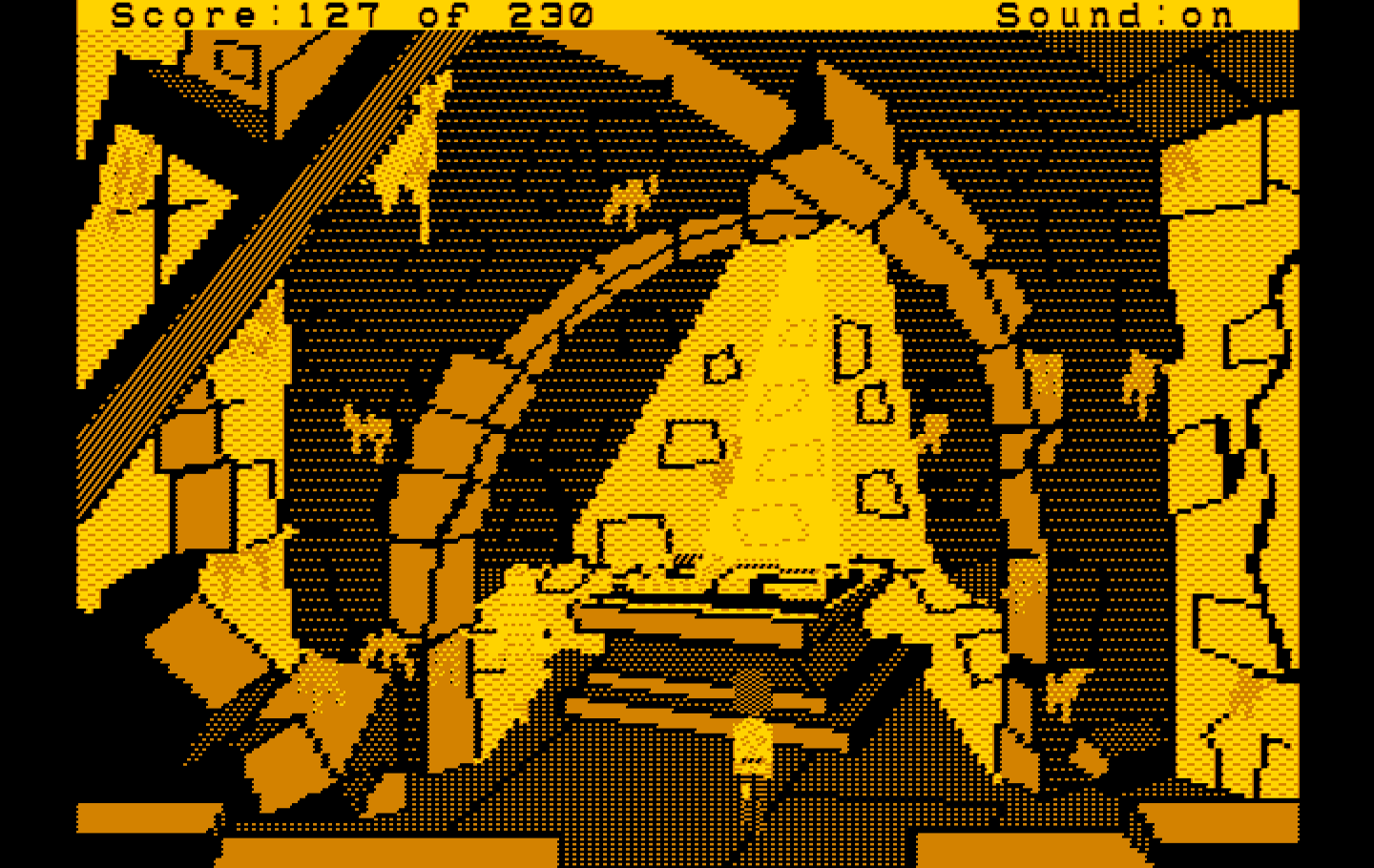 Black Cauldron, The IBM PC/Compatibles Screenshot: I have located the magic sword!