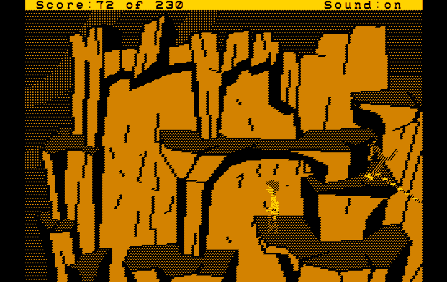 Black Cauldron, The IBM PC/Compatibles Screenshot: You'll need to climb your way up this cliff.