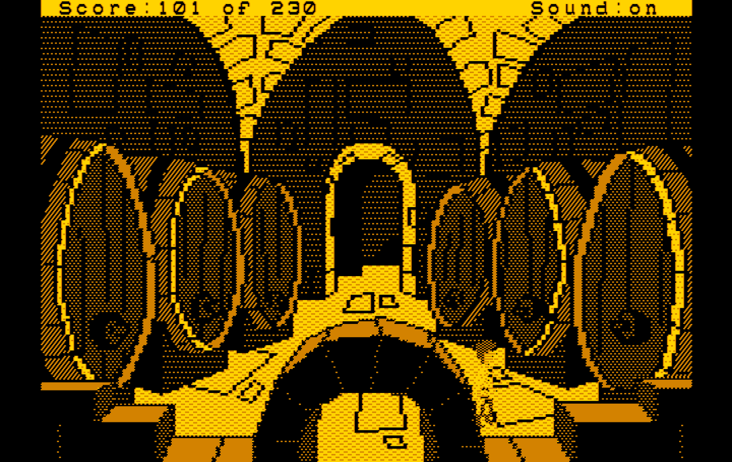 Black Cauldron, The IBM PC/Compatibles Screenshot: The wine cellar.