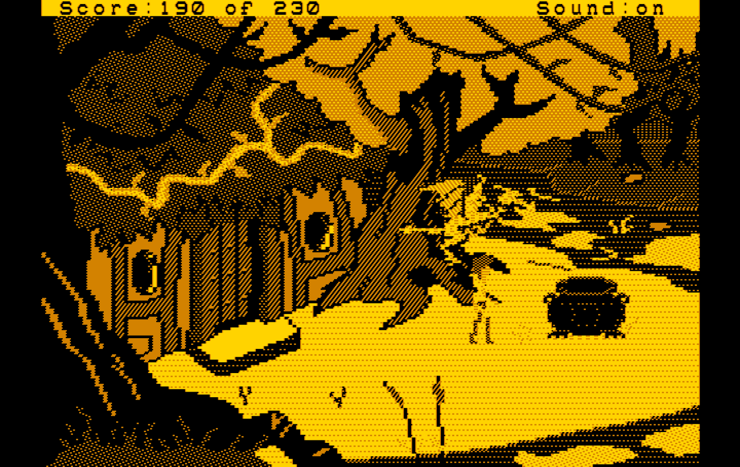 Black Cauldron, The IBM PC/Compatibles Screenshot: It's the black cauldron!
