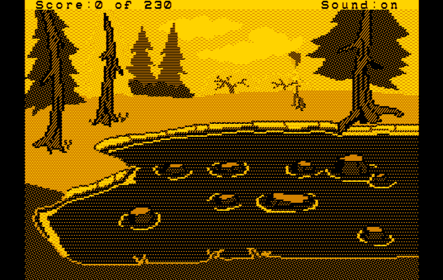 Black Cauldron, The IBM PC/Compatibles Screenshot: Found a pond...