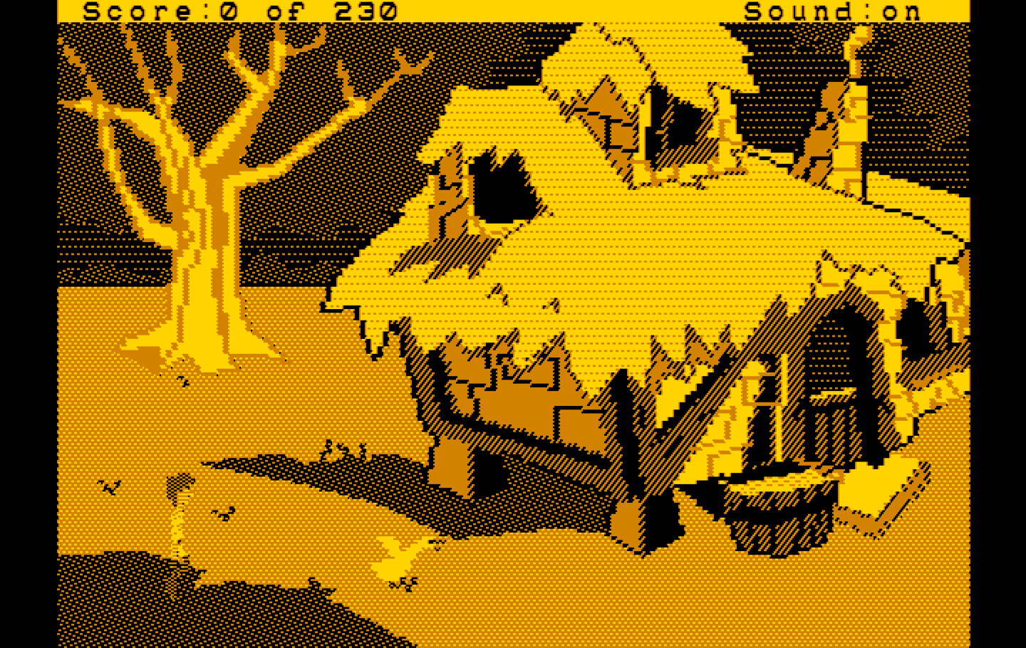 Black Cauldron, The IBM PC/Compatibles Screenshot: Game start.