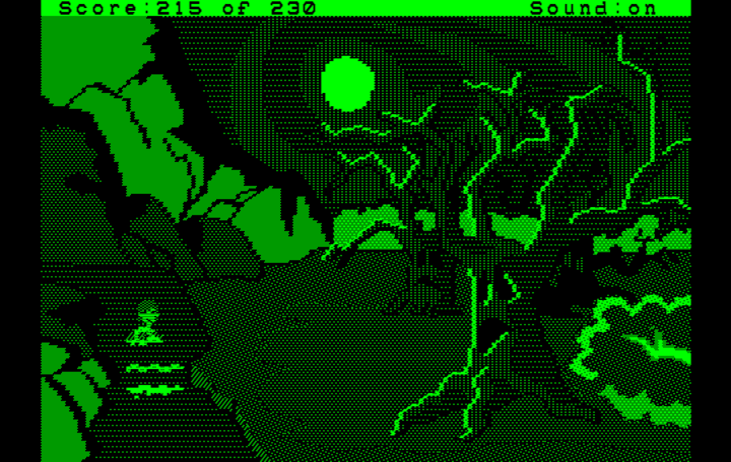 Black Cauldron, The IBM PC/Compatibles Screenshot: Continuing my escape...
